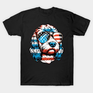 Cookapoo Patriotic Sunglasses American Flag 4th of July T-Shirt